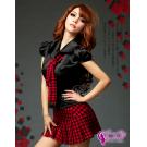 辣妹過招！三件式英式學生服