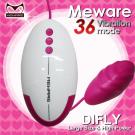 喵星人36頻防水神祕凸點螺紋跳蛋-紫紅