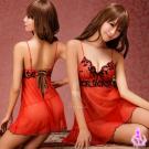 擄獲他心！二件式性感刺繡睡襯衣特)