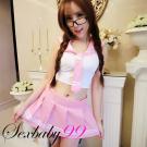 青春洋溢-性感誘惑露背角色扮演學生服