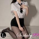 女警的誘惑 性感短裙女警角色扮演服-L